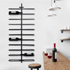 Metal Wall Mounted Wine Rack (47.25” x 20.5” x 3.5”)